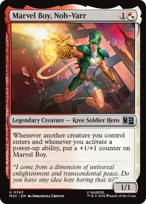 Marvel Boy, Noh-Varr card from Commander: Marvel Super Heroes