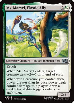 Ms. Marvel, Elastic Ally card from Commander: Marvel Super Heroes