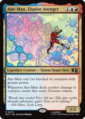 Ant-Man, Elusive Avenger card from Commander: Marvel Super Heroes