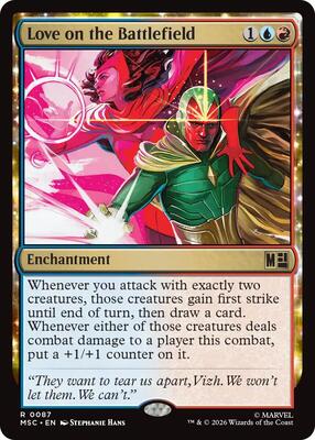 Love on the Battlefield card from Commander: Marvel Super Heroes