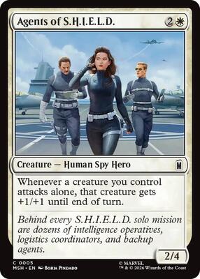 Agents of S.H.I.E.L.D. card from Marvel Super Heroes