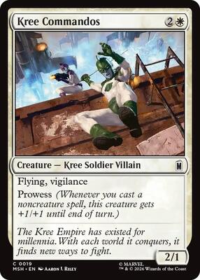 Kree Commandos card from Marvel Super Heroes