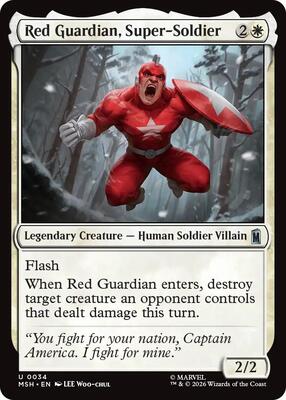 Red Guardian, Super-Soldier card from Marvel Super Heroes