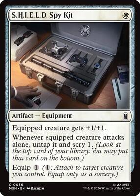 S.H.I.E.L.D. Spy Kit card from Marvel Super Heroes