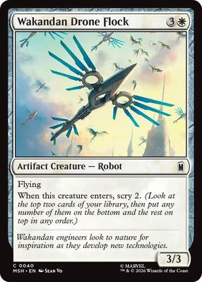 Wakandan Drone Flock card from Marvel Super Heroes