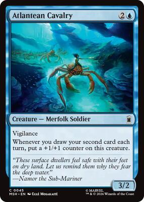Atlantean Cavalry card from Marvel Super Heroes