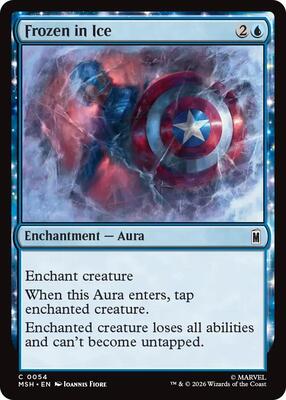 Frozen in Ice card from Marvel Super Heroes