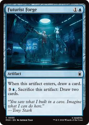 Futurist Forge card from Marvel Super Heroes