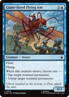Giant-Sized Flying Ant card from Marvel Super Heroes