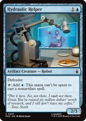 Hydraulic Helper card from Marvel Super Heroes