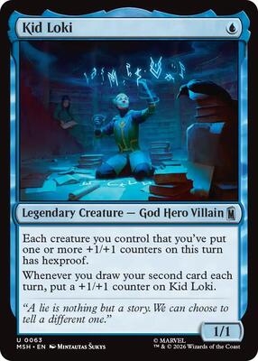 Kid Loki card from Marvel Super Heroes