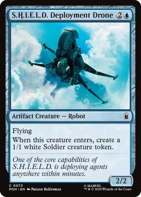 S.H.I.E.L.D. Deployment Drone card from Marvel Super Heroes