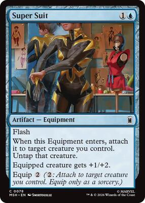 Super Suit card from Marvel Super Heroes