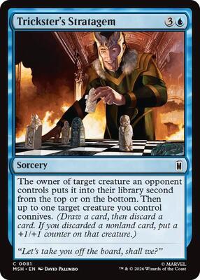 Trickster's Stratagem card from Marvel Super Heroes