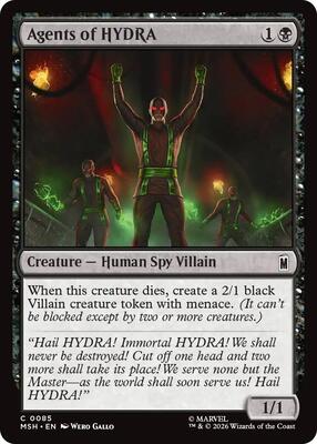 Agents of HYDRA card from Marvel Super Heroes