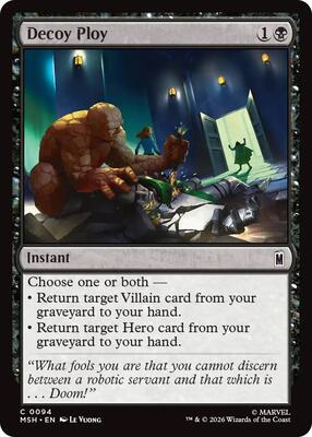 Decoy Ploy card from Marvel Super Heroes