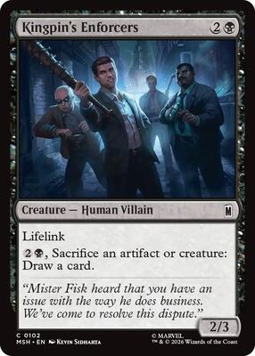 Kingpin's Enforcers card from Marvel Super Heroes