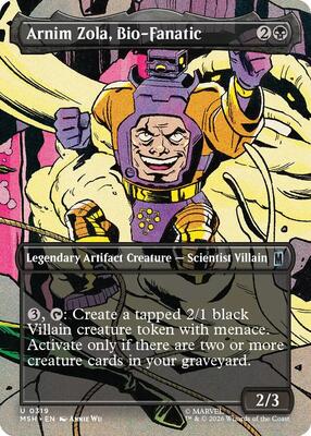 Arnim Zola, Bio-Fanatic (Borderless) card from Marvel Super Heroes