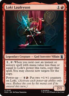 Loki Laufeyson card from Marvel Super Heroes