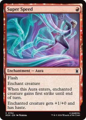 Super Speed card from Marvel Super Heroes