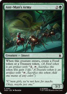 Ant-Man's Army card from Marvel Super Heroes
