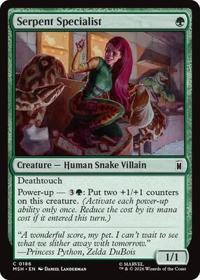 Serpent Specialist card from Marvel Super Heroes