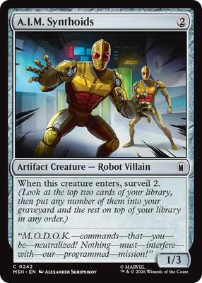 A.I.M. Synthoids card from Marvel Super Heroes