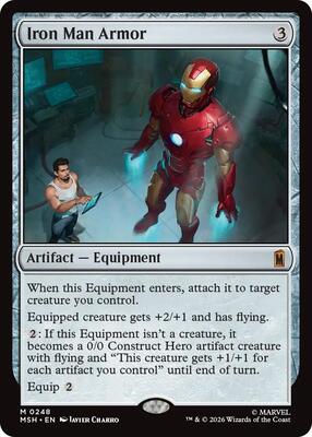 Iron Man Armor card from Marvel Super Heroes