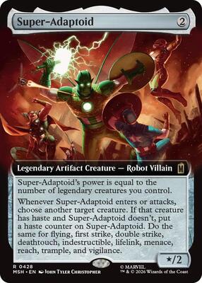 Super-Adaptoid (Extended Art) card from Marvel Super Heroes