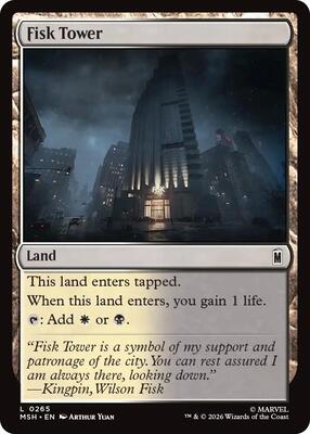 Fisk Tower card from Marvel Super Heroes