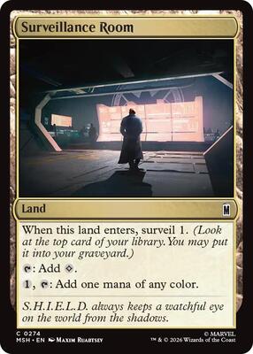Surveillance Room card from Marvel Super Heroes