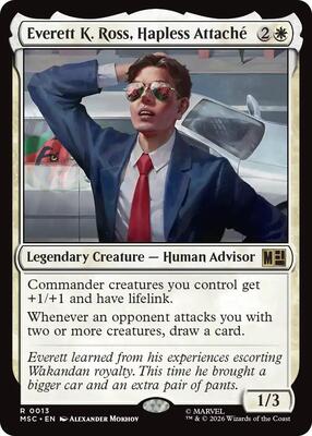 Everett K. Ross, Hapless Attache card from Commander: Marvel Super Heroes