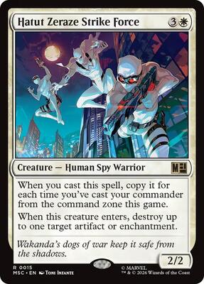 Hatut Zeraze Strike Force card from Commander: Marvel Super Heroes