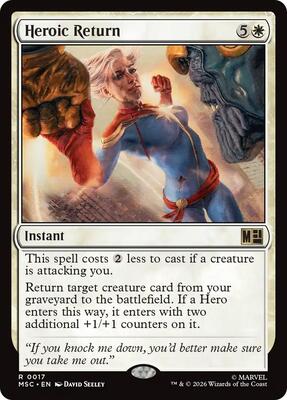 Heroic Return card from Commander: Marvel Super Heroes