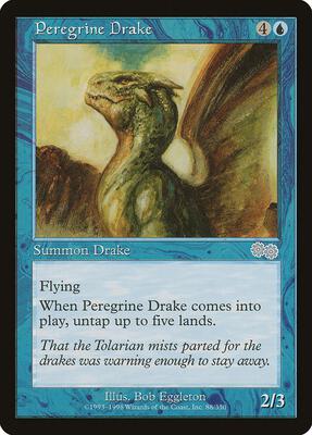 Peregrine Drake card from Urza's Saga