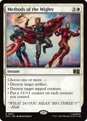Methods of the Mighty card from Commander: Marvel Super Heroes