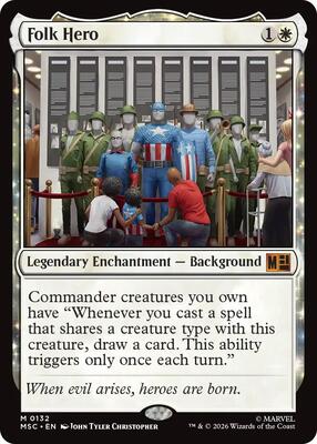 Folk Hero card from Commander: Marvel Super Heroes