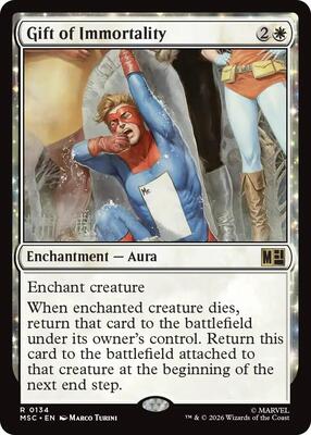Gift of Immortality card from Commander: Marvel Super Heroes