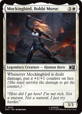 Mockingbird, Bobbi Morse (0522) card from Commander: Marvel Super Heroes