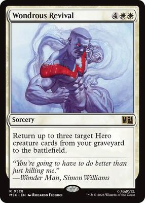 Wondrous Revival card from Commander: Marvel Super Heroes