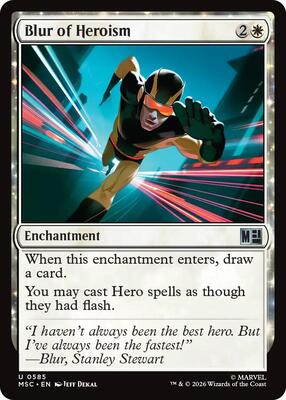 Blur of Heroism card from Commander: Marvel Super Heroes