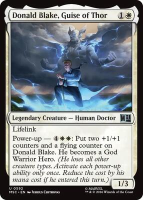 Donald Blake, Guise of Thor card from Commander: Marvel Super Heroes