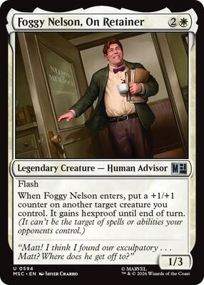 Foggy Nelson, On Retainer card from Commander: Marvel Super Heroes
