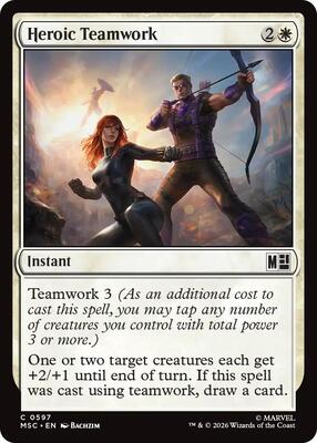 Heroic Teamwork card from Commander: Marvel Super Heroes