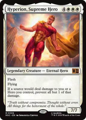 Hyperion, Supreme Hero card from Commander: Marvel Super Heroes