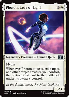 Photon, Lady of Light card from Commander: Marvel Super Heroes