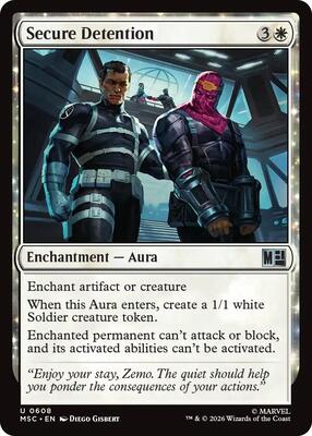 Secure Detention card from Commander: Marvel Super Heroes