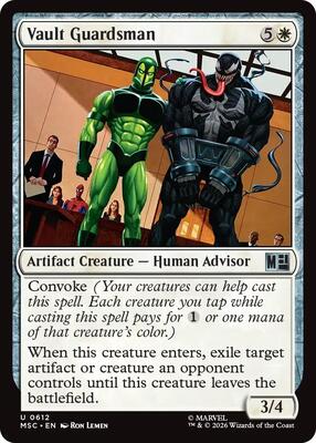 Vault Guardsman card from Commander: Marvel Super Heroes