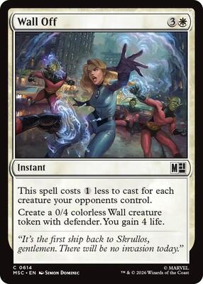 Wall Off card from Commander: Marvel Super Heroes