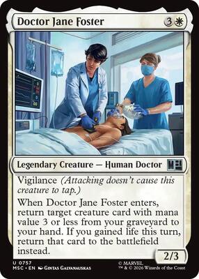 Doctor Jane Foster card from Commander: Marvel Super Heroes